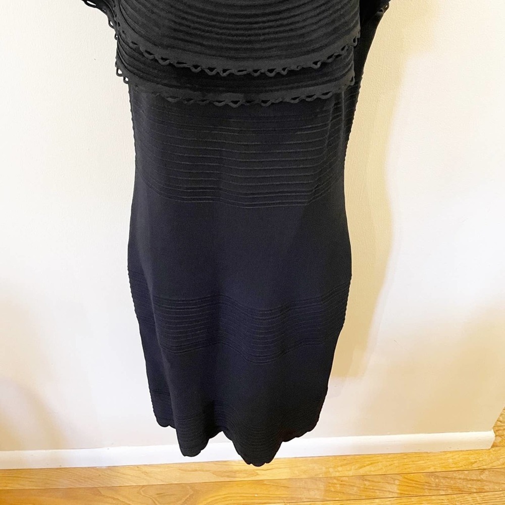 Eliza J Off the Shoulder Ruffle Sheath Dress Large - Picture 3 of 16